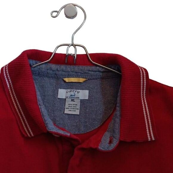 Cuffy's of Cape Cod vintage polo style short sleeved shirt for men. Size XL Colo - Picture 2 of 6